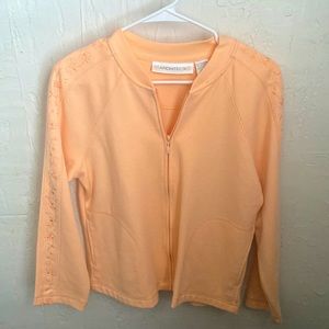 Ladies orange zip-up